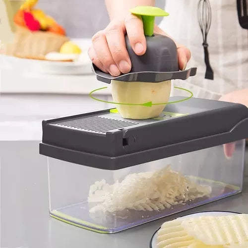 Cortadora Multifuncional Professional: Picadora Fácil de Usar, Ideales para Verduras y Frutas, Lavable