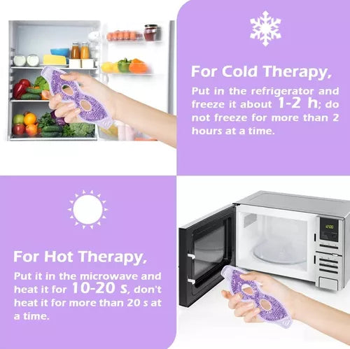 Máscara de Gel para Ojos - Alivio Instantáneo y Hidratación Profunda