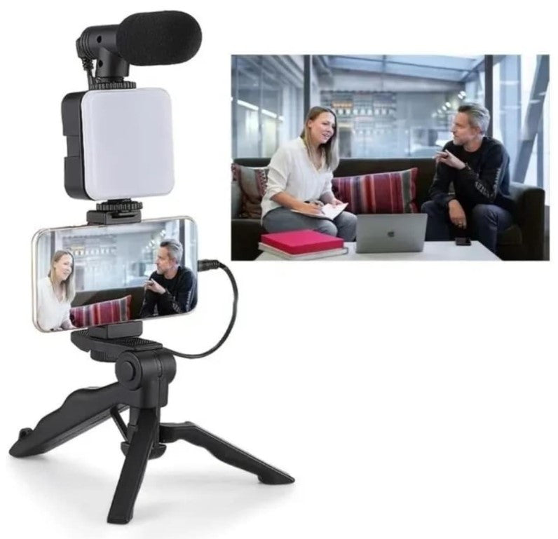 Soporte de Escritorio con Luz LED 5 en 1 para Selfies Perfectos