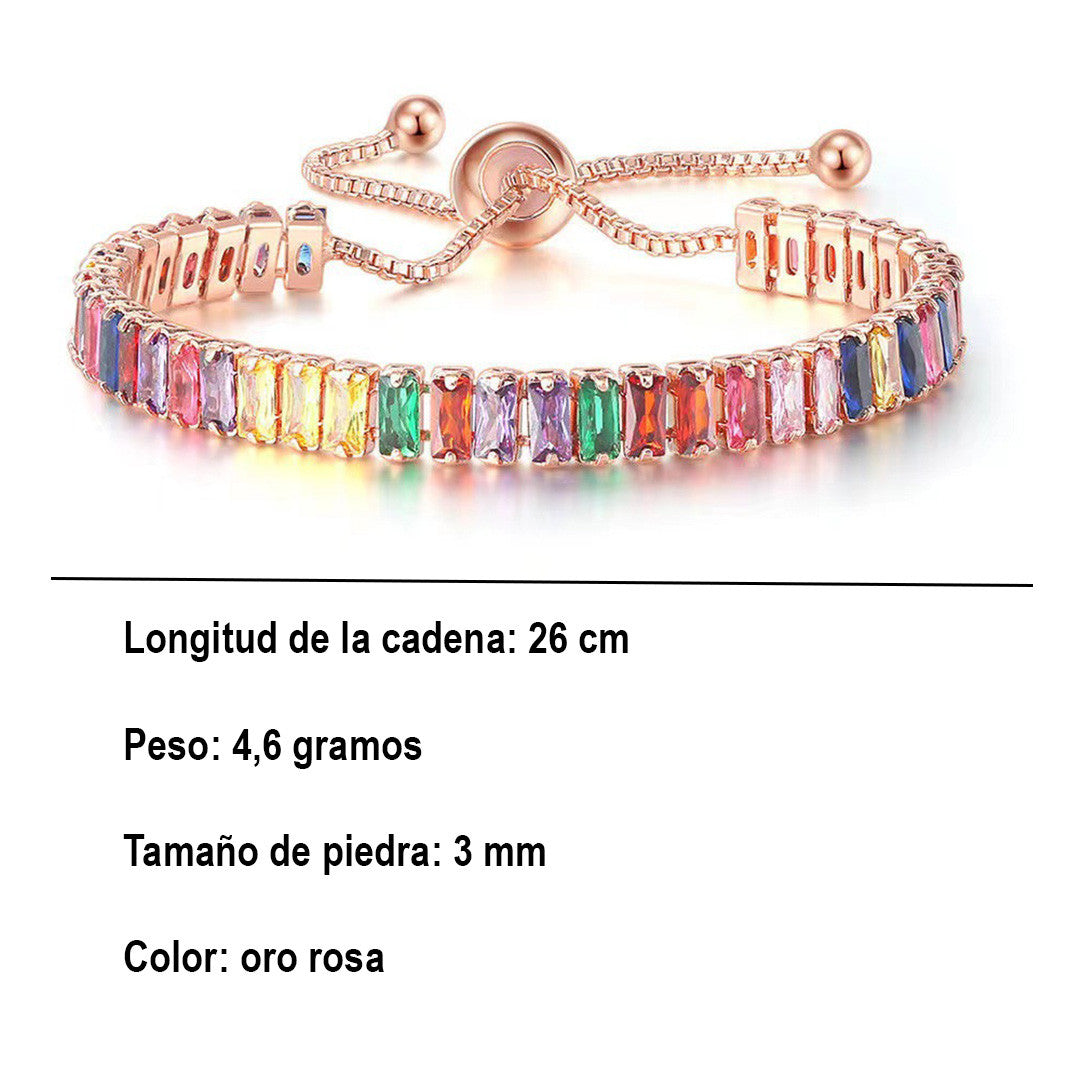 Pulsera Ionica para Mujer, Diseño Elegante y Moderno, Multicolor, Ideal para Regalo o Uso Diario