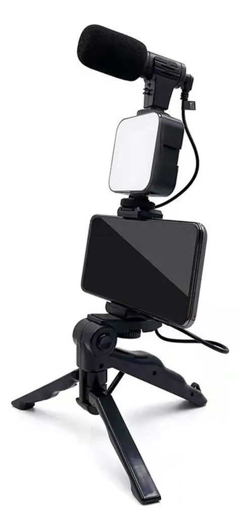Soporte de Escritorio con Luz LED 5 en 1 para Selfies Perfectos