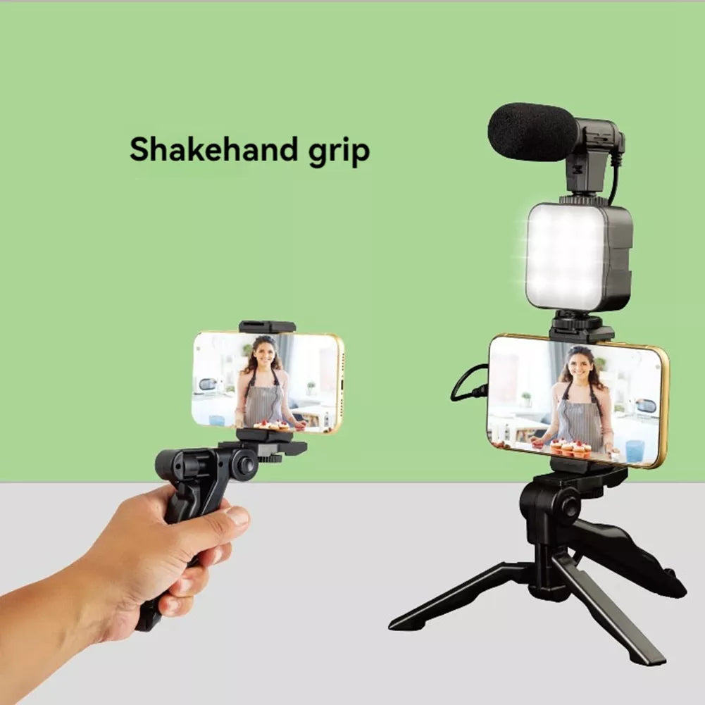 Soporte de Escritorio con Luz LED 5 en 1 para Selfies Perfectos