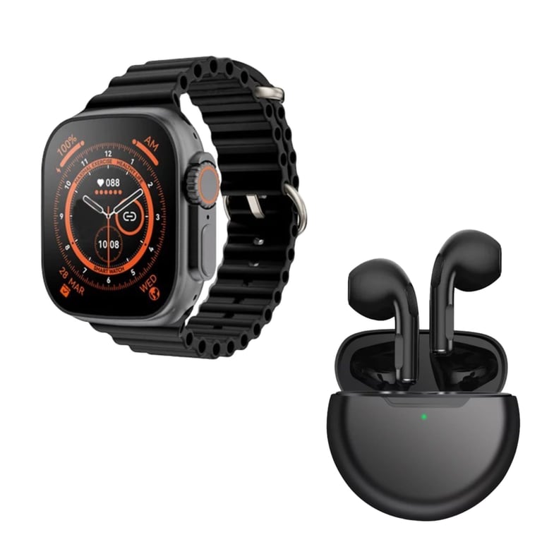 Reloj Inteligente T10 Ultra con Audífonos de Segunda Generación